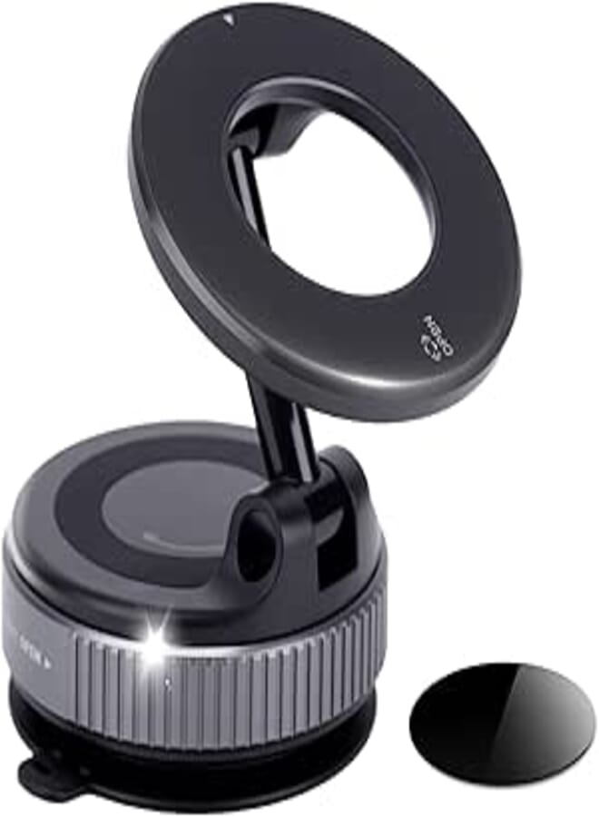 Magnetic Dashboard Phone Holder Car Vacuum Magnetic Suction Phone Holder 360 Rotatable Car Phone Mount